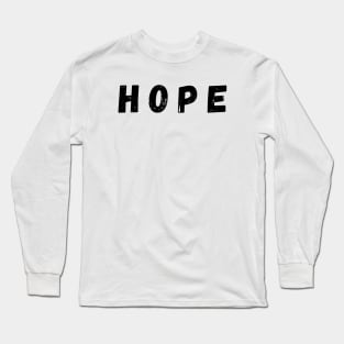 Hope - Black Long Sleeve T-Shirt